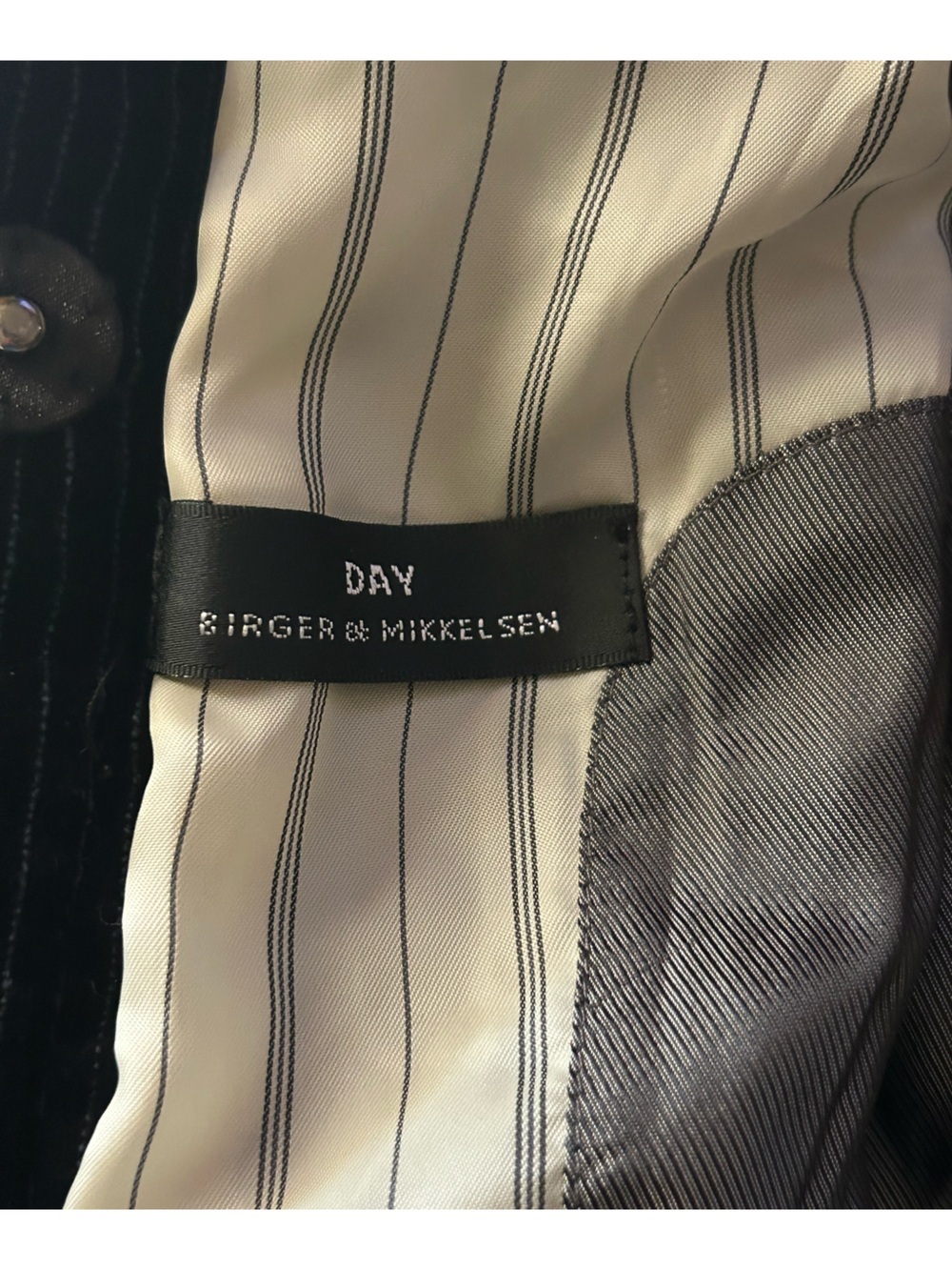 DAY Birger et Mikkelsen Women Black Corduroy Suit Blazer Size 34 - Picture 5 of 12
